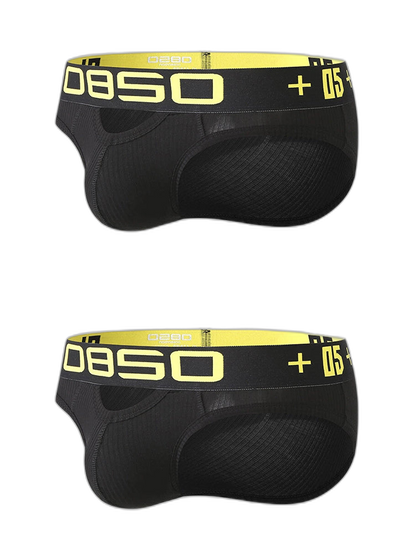 2 Pack Men's Hips Lifting Cotton Low-rise Briefs