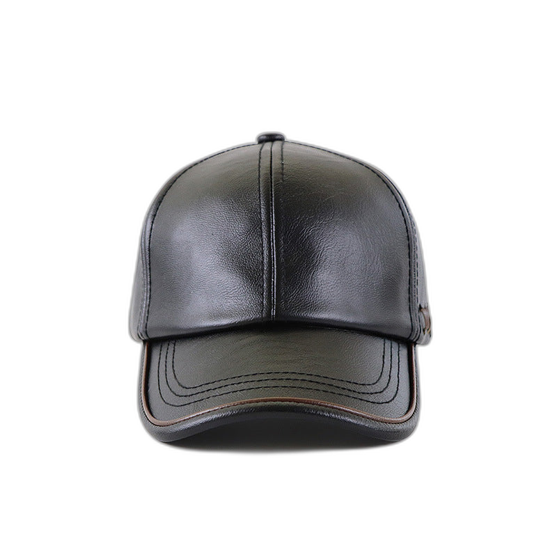 Leather Baseball Cap