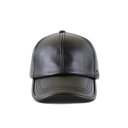 Leather Baseball Cap