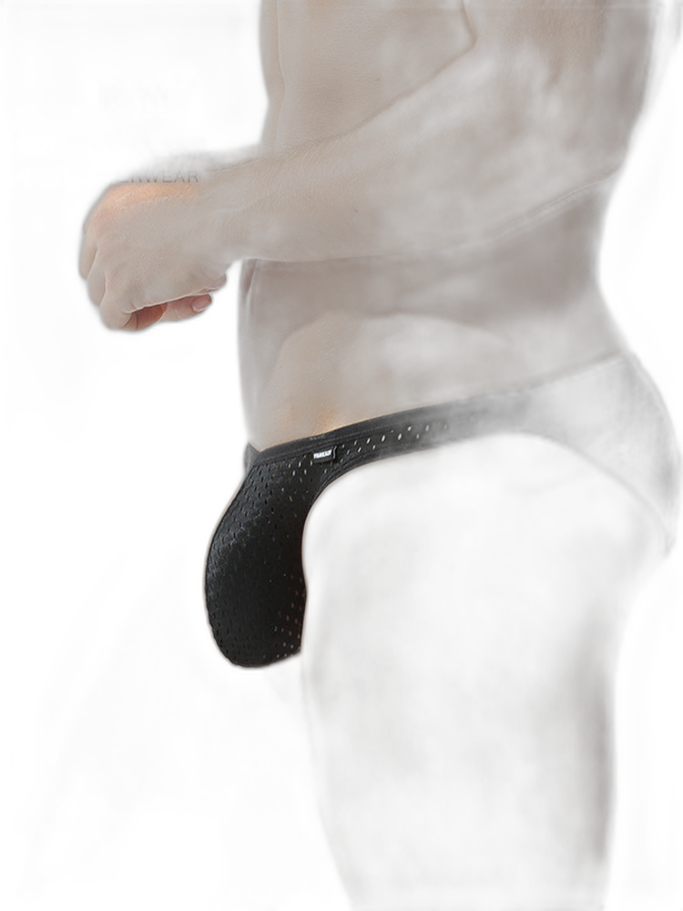 Men's Low-rise Mesh U-shaped Convex Pocket Sports Briefs