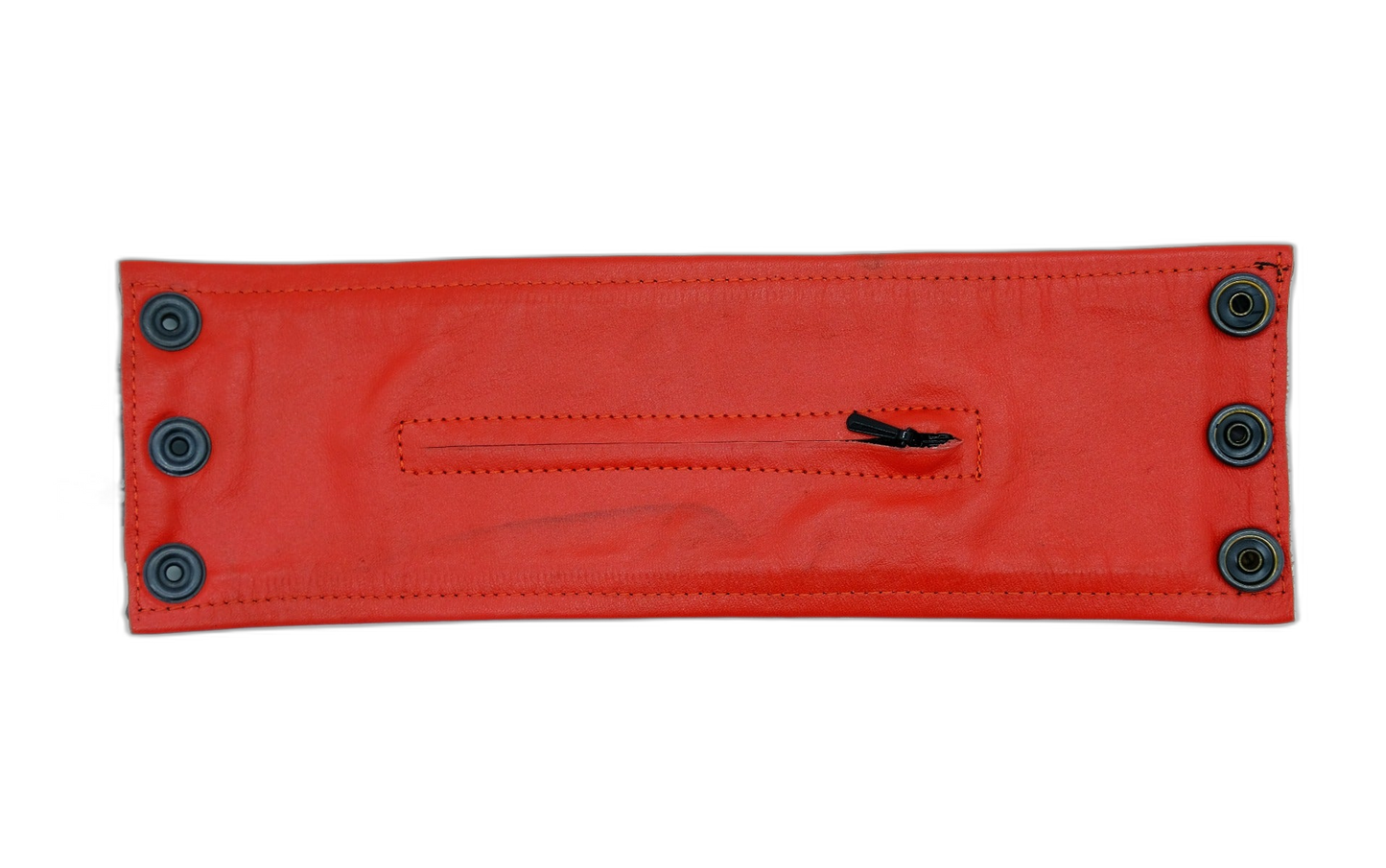 ruff GEAR Double Tone Leather Wrist Strap Wallet Red Black