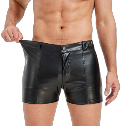Midnight Patrol Leather Vest & Shorts