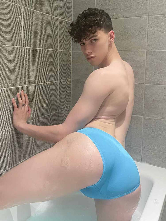 Men's Solid Color Low Rise Cotton Briefs
