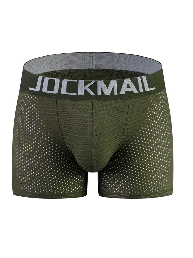 Mesh Padded Sponge Hip Lift Men's Boxer Briefs