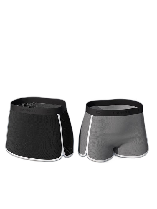 Men's  Button Casual U-Shaped Roman Skirt Dual-Purpose Arrow Pants Underwear