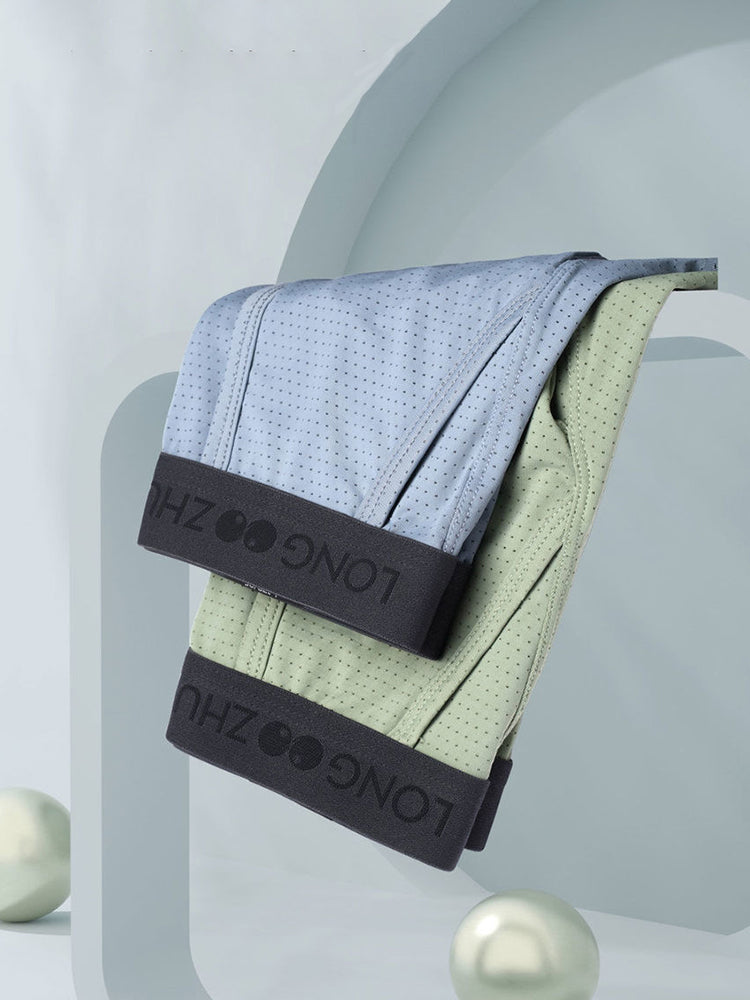 Men's Cooling Separate Pouch Boxer Briefs Dual Pouch Underwear