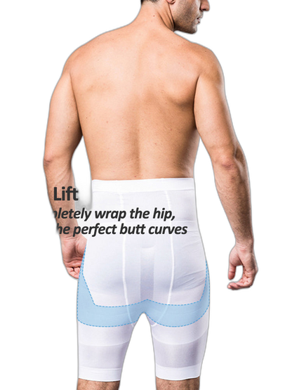 Men's High Waist Tummy Control Shaper Boxer Briefs