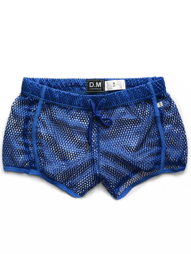 D.M Sexy Mesh Breathable Home Boxer Shorts