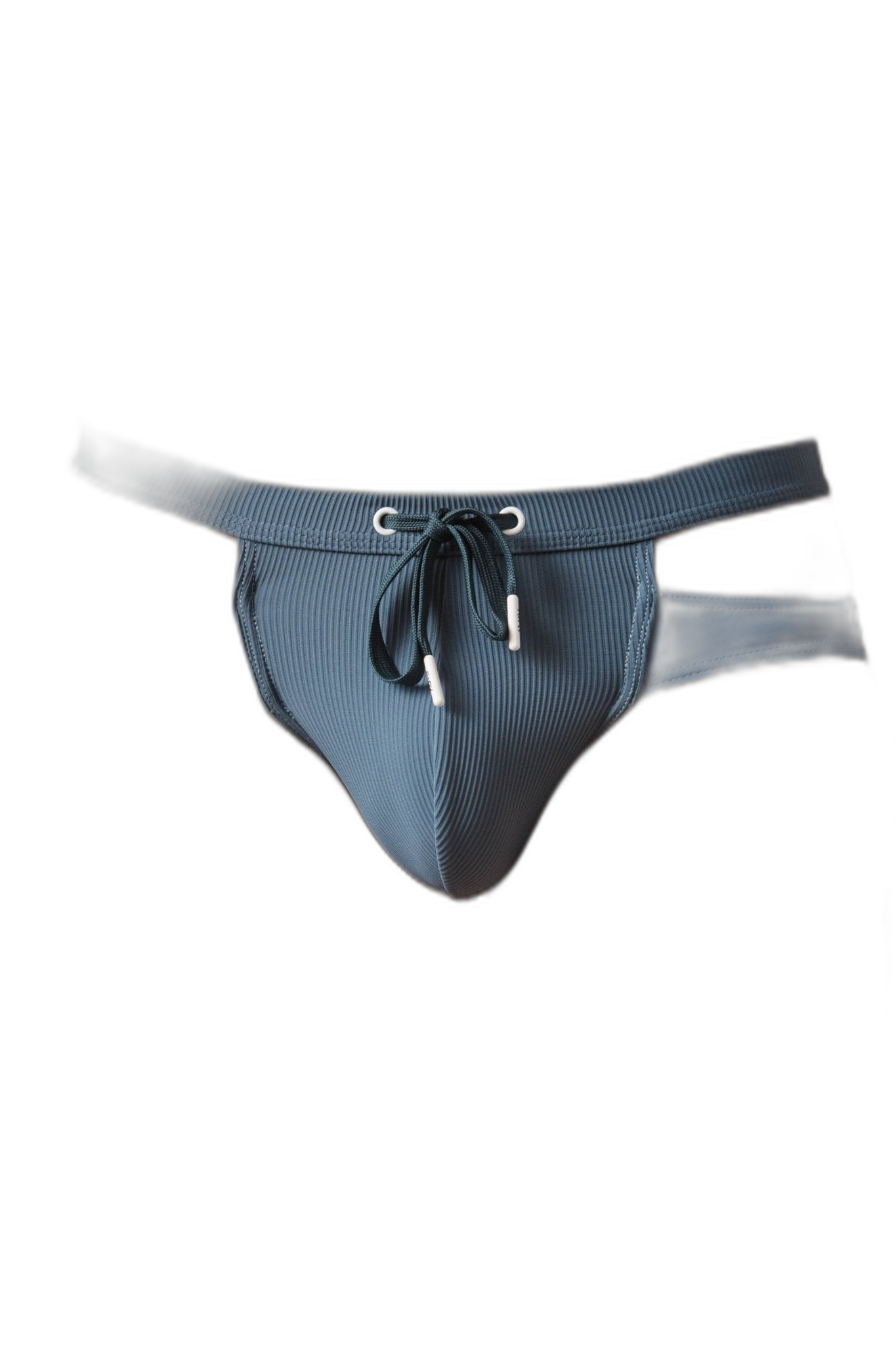 SURGE Split Swim Briefs - Steel Blue