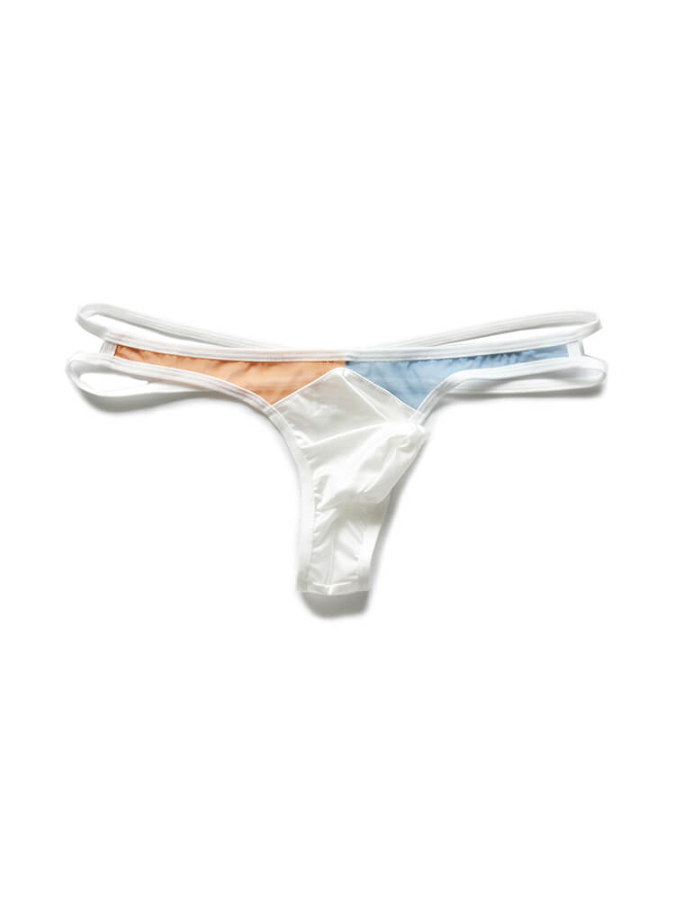 Men's Sexy Low-Rise Silky Nylon Thong