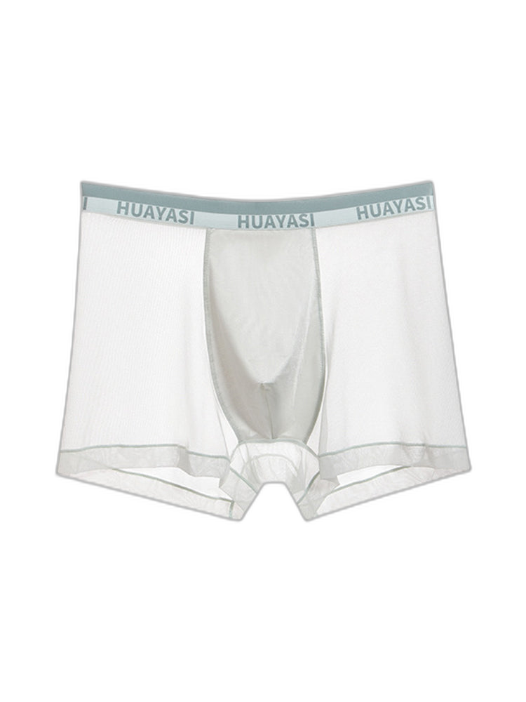 3 Pack Men's Ice Silk Seamless Breathable Quick-Drying Trunks