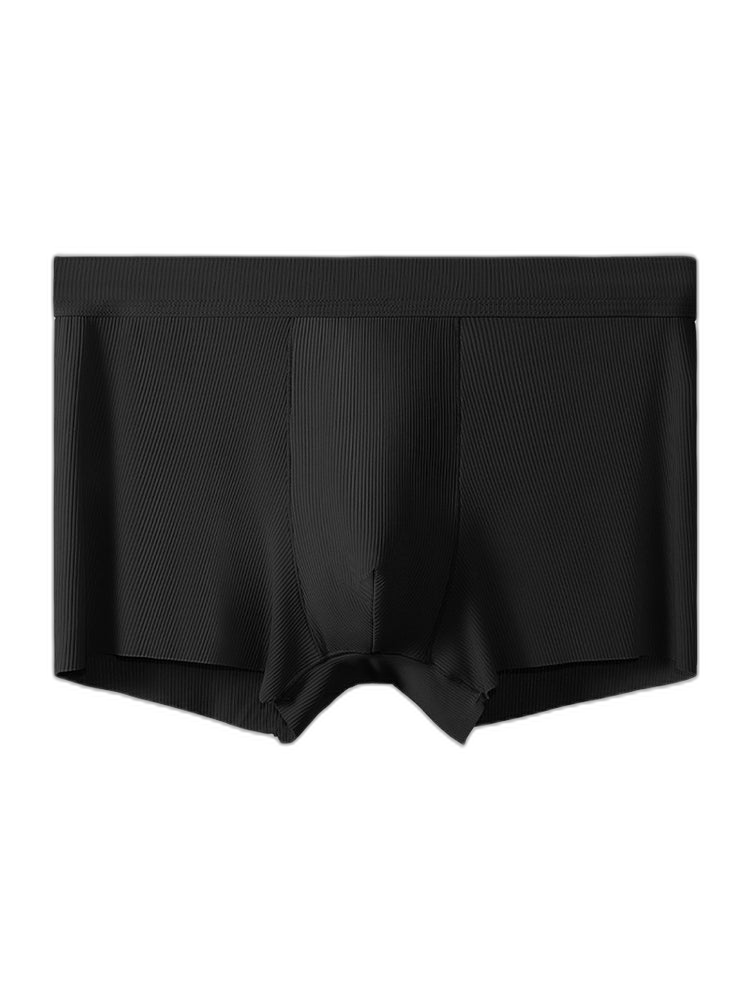 4 Pack Men's Ice Silk Seamless Trunks Underwear