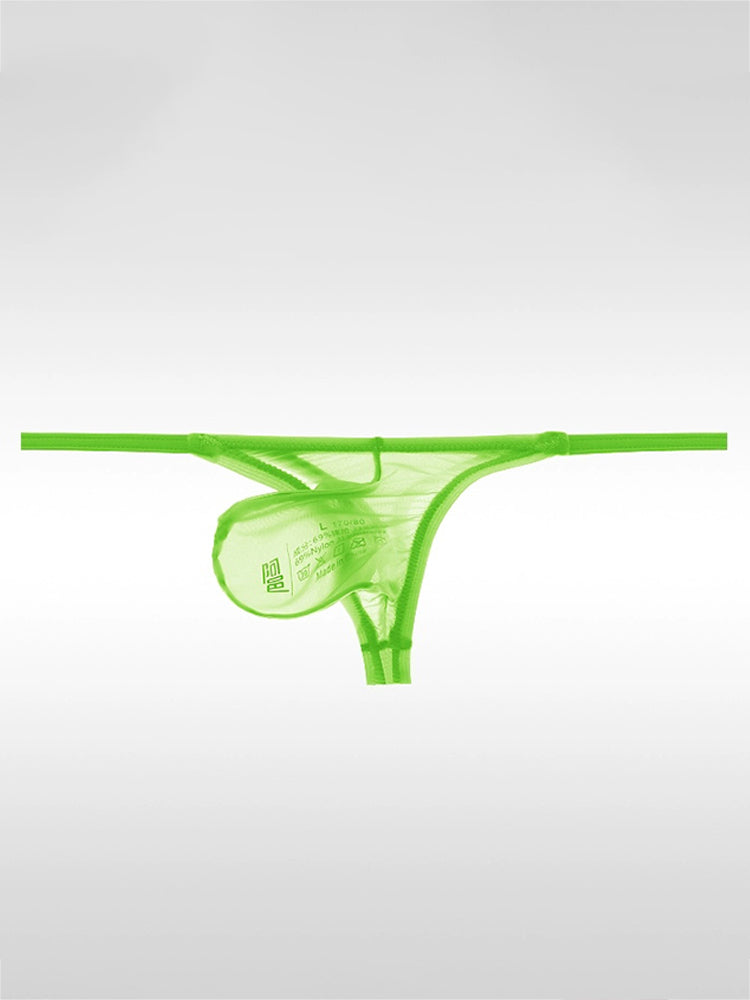 Men's Sexy Thin Ice Silk Low-waist Thong