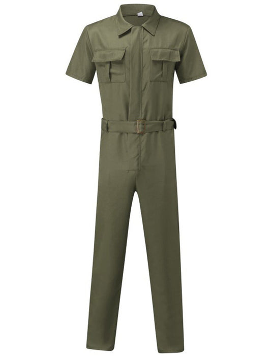 Men's Work Jumpsuit Casual One-piece Set