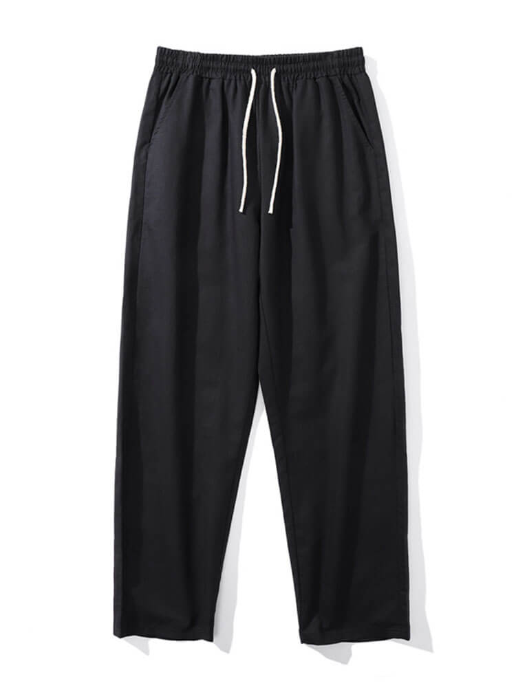 Men's Casual Loose Straight-Leg Cotton-Linen Pants