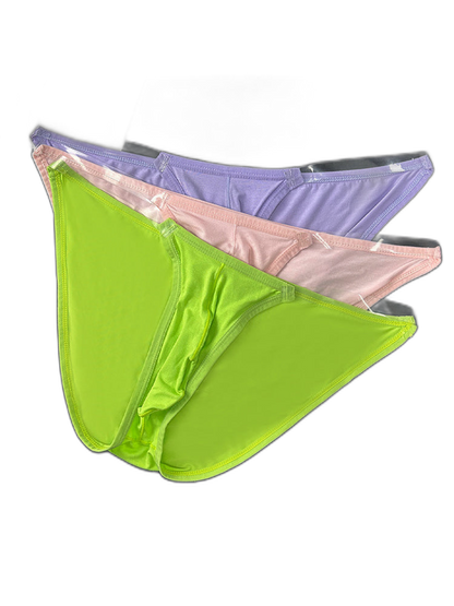 2 Pack Men's Breathable Low-Rise Ultra-Soft Modal Bikini