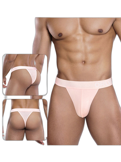 2 Pack Men's Large Pouch Enhancing Modal Breathable Thong