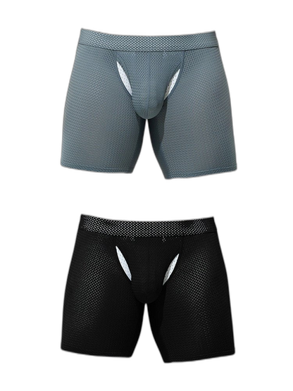 2 Pack Men's Sporty Cut Anti-Chafing Breathable Stretch Fit Midway Briefs