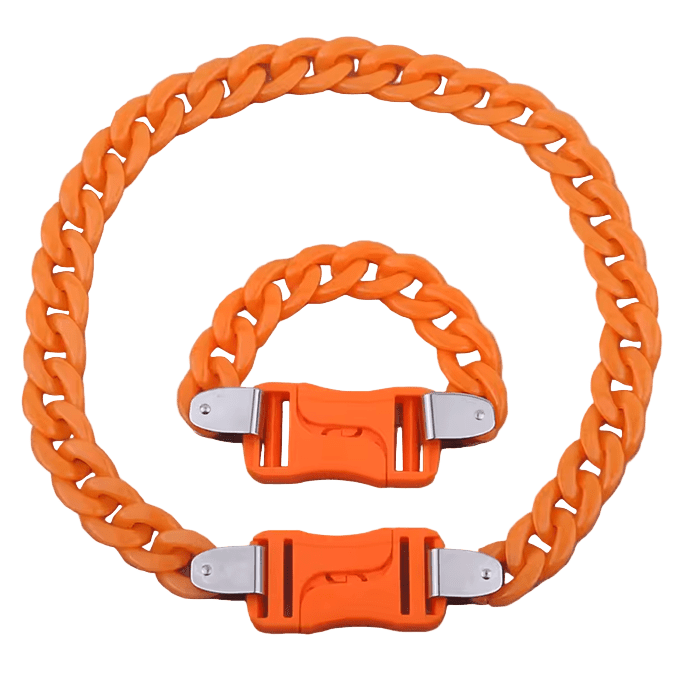 Acrylic Chain Orange - The Pup Play Hub