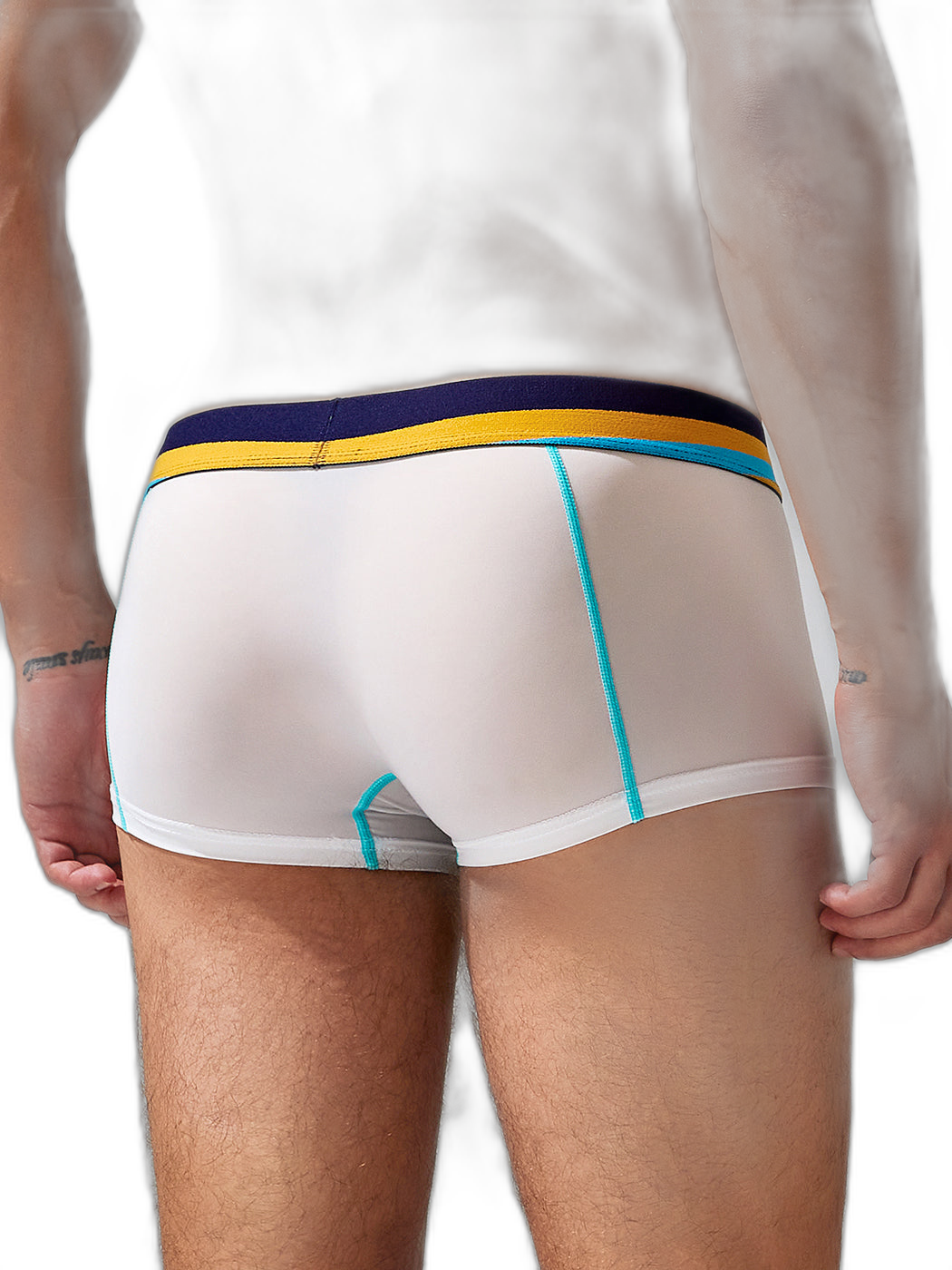 Men's Sport Splicing Lines Trunks