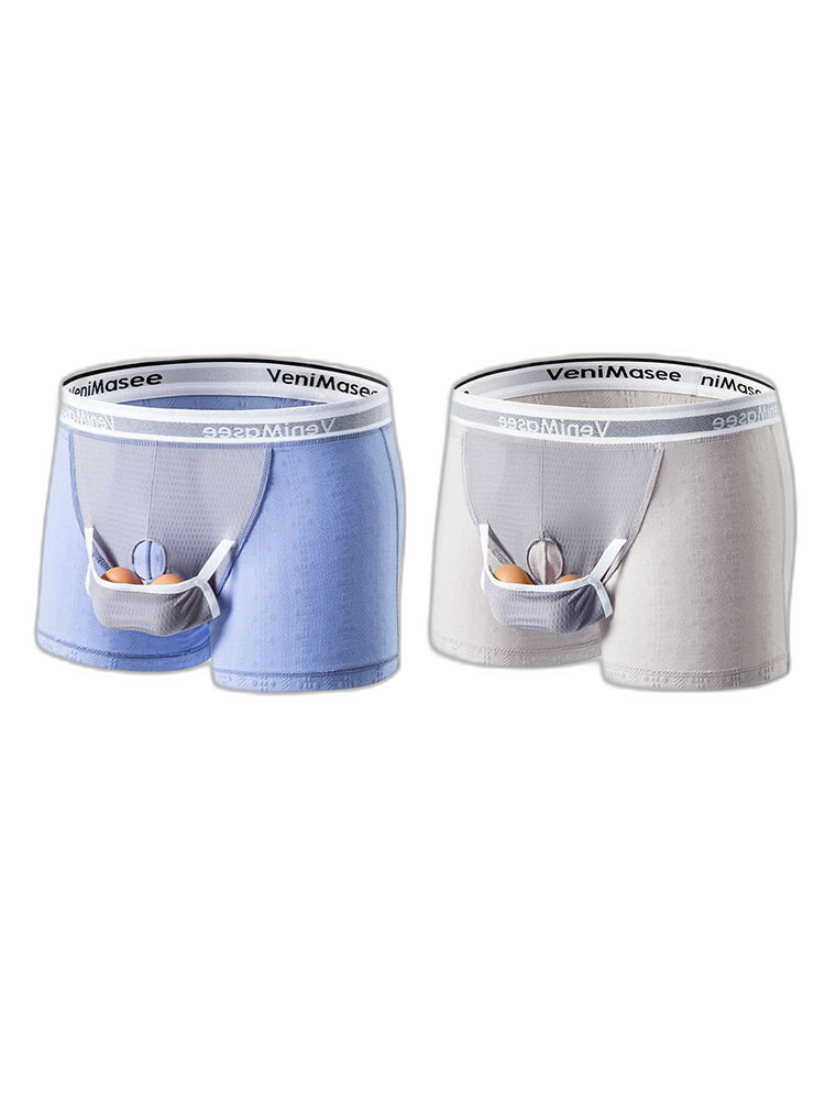 Men's Premium Soft Cotton Pouch Comfort & Breathability Lift System Trunks