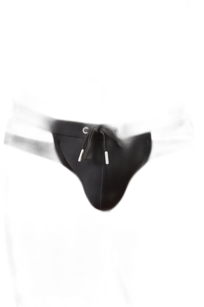 SURGE Split Swim Briefs - Black