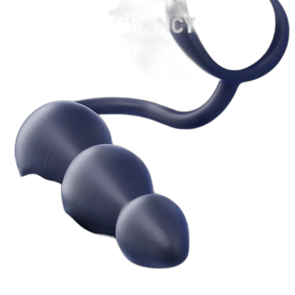 Orbit - Silicone Vibrating Anal Beads with Cock Rings