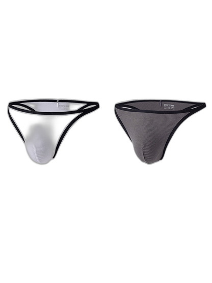 2 Pack Men's Low-Rise Eco-Friendly Lightweight Thong
