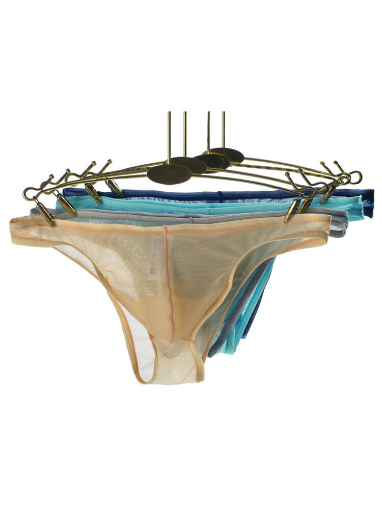 Men's Thin Mesh Sexy Half Wrapped Hip Briefs