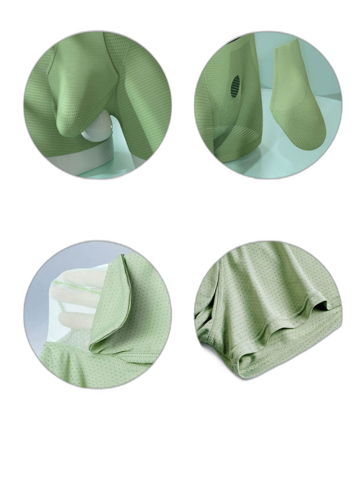 Men's Cooling Separate Pouch Boxer Briefs Dual Pouch Underwear