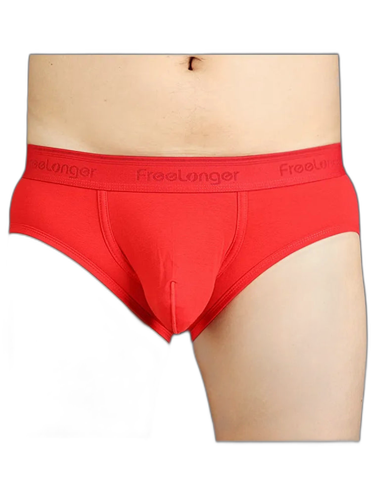 FreeLonger Men’s Microfibre Cotton Big Pouch Trunks