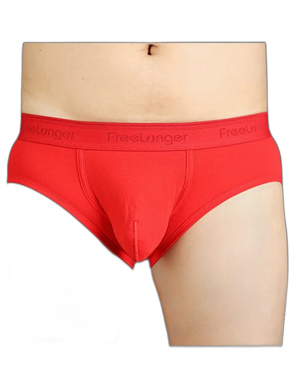 FreeLonger Men’s Microfibre Cotton Big Pouch Trunks