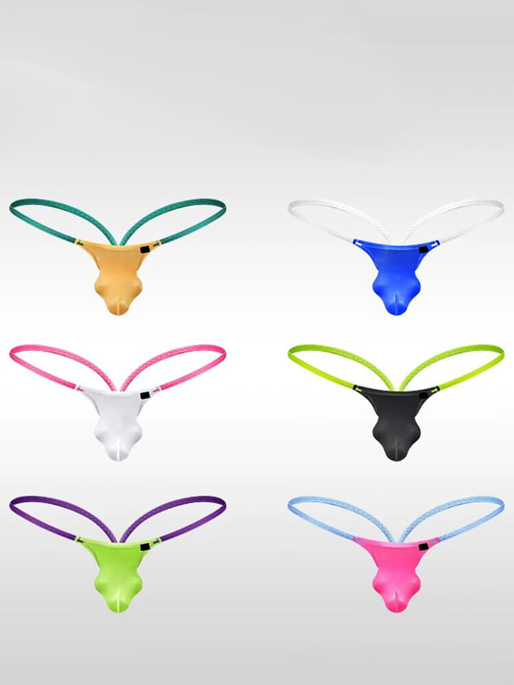 Men's Sexy U-Bulge Pouch Color-Block Jockstrap