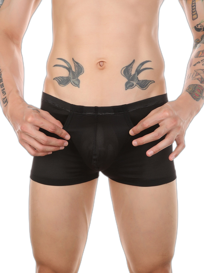 Men's Big Pouch U-convex Trunks with Fly