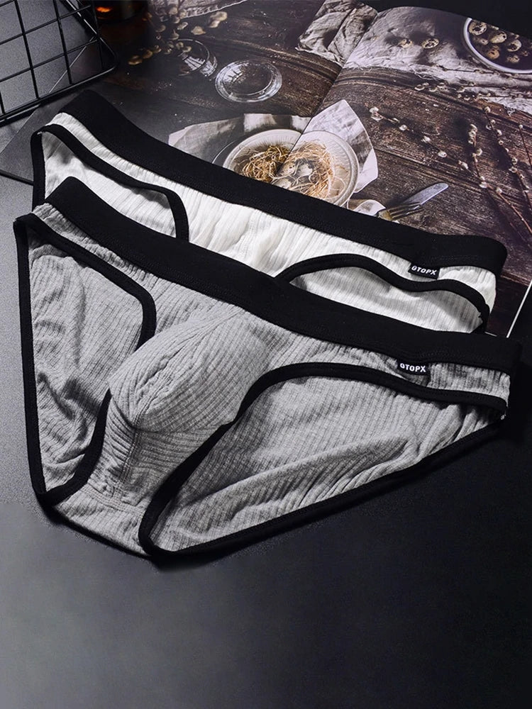 3 Pack Low Rise Soft Briefs With Support Pouch