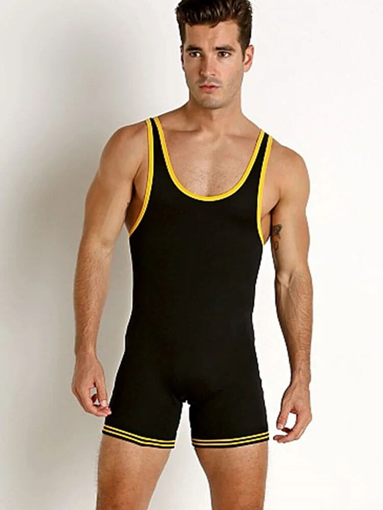 Men's Skinny Fitness Sleeveless Wrestling Singlet