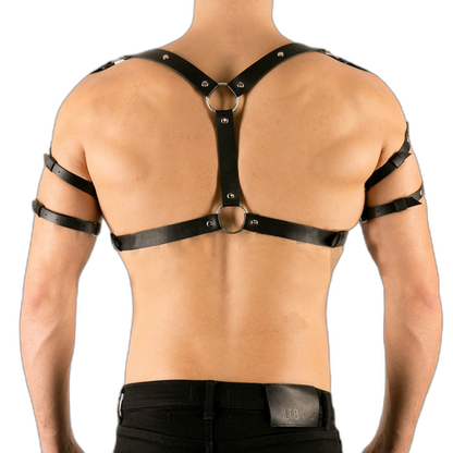 Strapped Dominance Chest Harness