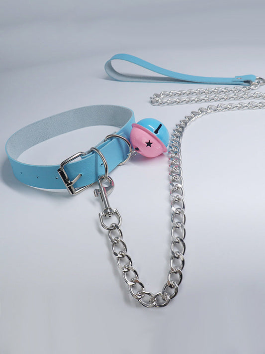 Adjustable necklace- stud collar choker