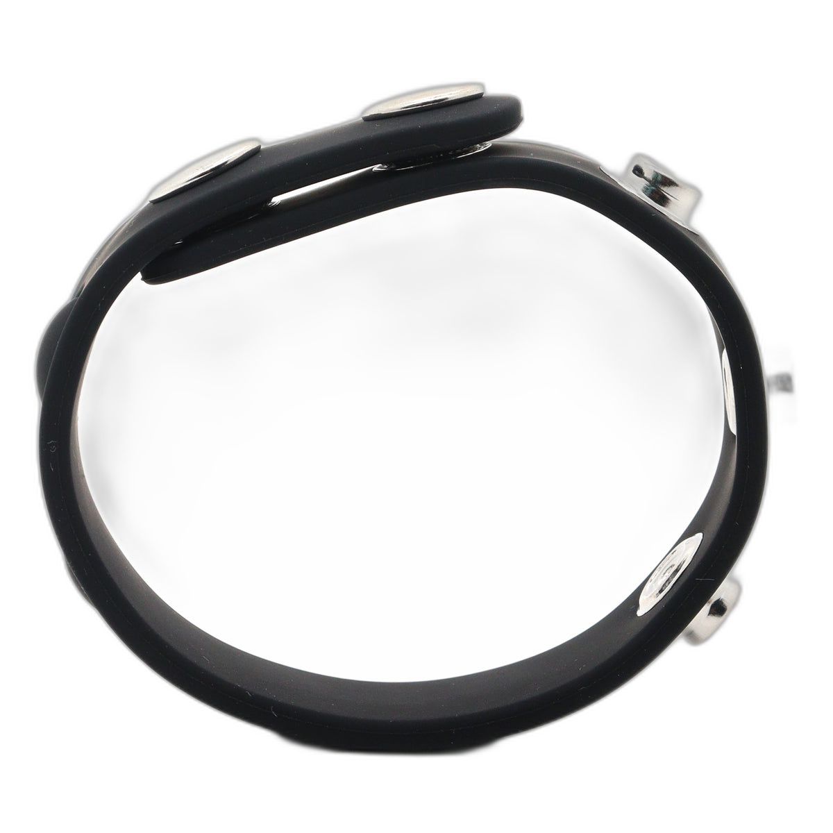 ruff GEAR Silicone Snap Adjustable Cock Ring Black