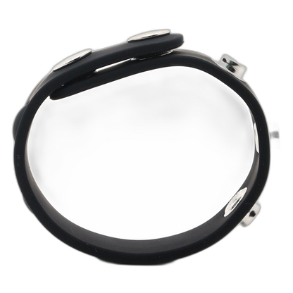 ruff GEAR Silicone Snap Adjustable Cock Ring Black