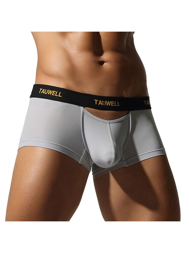 Men's Solid Color Simple Comfortable Boxer Briefs