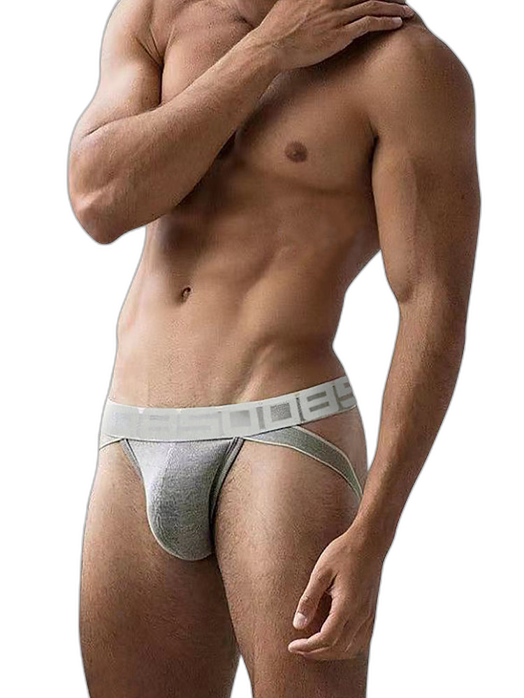 Men's Ribbed Jockstrap Underwear Athletic Supporters