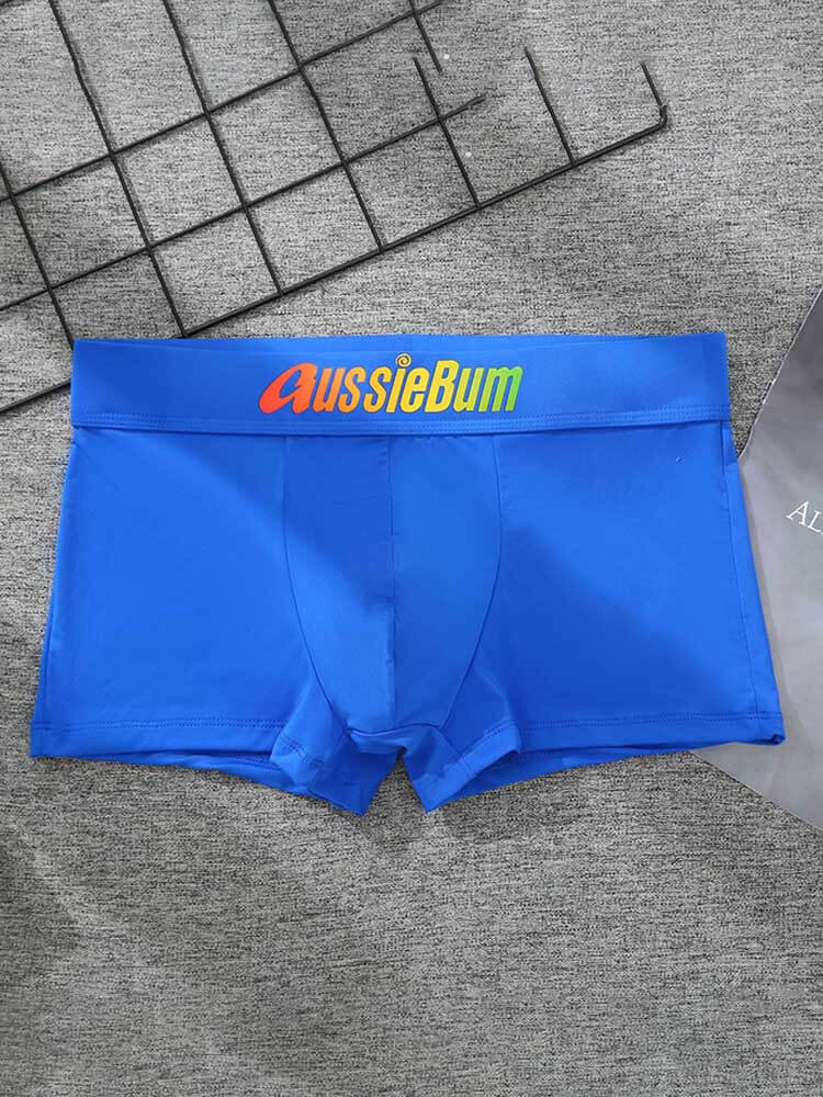 Men's Low Waist Elastic Breathable Boxer Briefs