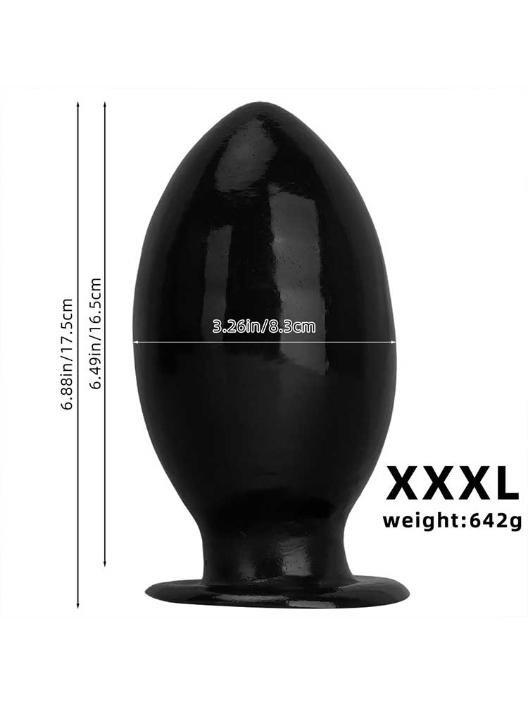 Giant Rugby Ball PVC Suction Cup Anal Plug