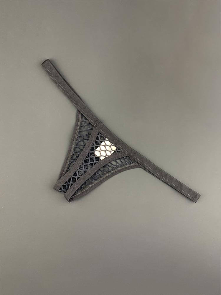 Men's Sexy Large Mesh Transparent Elastic Thong