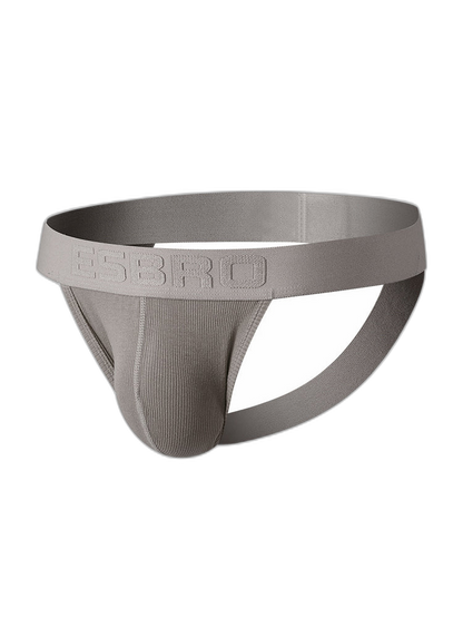 2 Pack Men's Ribbed U-Pouch Sexy Jockstrap