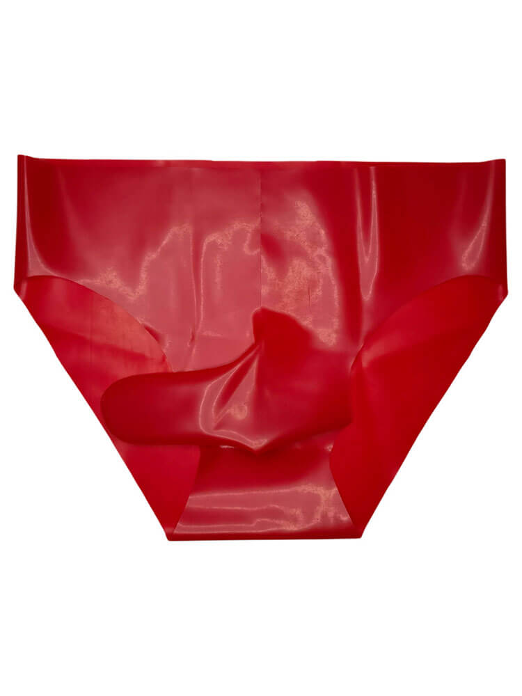 Men's Seamless Separate-Pouch Latex Briefs