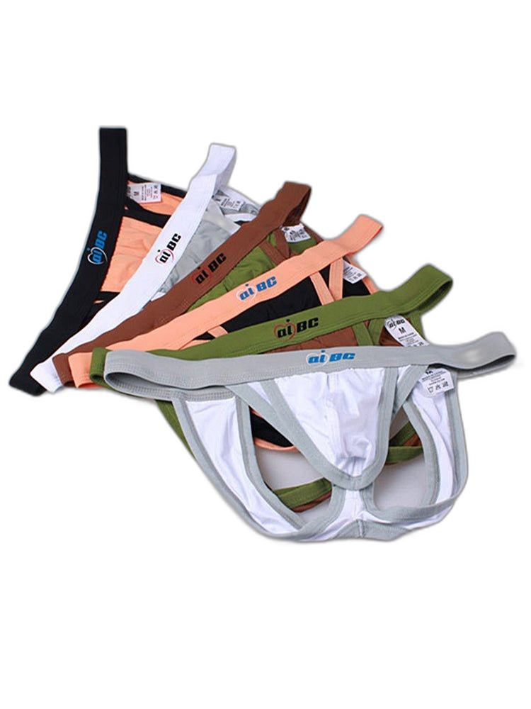 3 Pack Men's Sexy Ice Silk Stretch Fit Comfy Waistband Jockstrap