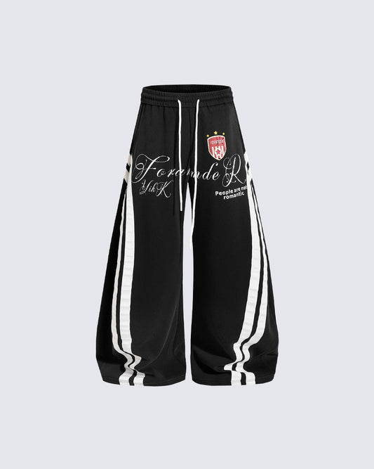 Retro Casual Versatile Striped Trousers