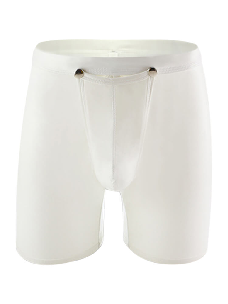 Men's Faux Leather Extra Long Trunks